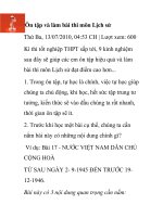 Ôn tập và làm bài thi môn Lịch sử ppsx