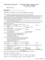 ĐỀ THI THỬ ĐẠI HỌC, CAO ĐẲNG NĂM 2011 Môn thi : TIẾNG ANH, Khối D - TRƯỜNG THPT CẦM BÁ THƯỚC pot