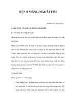 BỆNH MÀNG NGOÀI TIM pptx