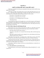 GIÁO TRÌNH CƠ SỞ CÔNG NGHỆ CHẾ TẠO MÁY - CHƯƠNG 4 CHẤT LƯỢNG BỀ MẶT CHI TIẾT MÁY potx