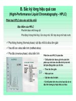 CHUYÊN ĐỀ: SẮC KÝ (CƠ SỞ LÝ THUYẾT VÀ ỨNG DỤNG) part 7 potx