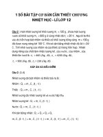 1 SỐ BÀI TẬP CƠ BẢN CẦN THIẾT CHƯƠNG NHIỆT HỌC - LÍ LỚP 12 phần 2 docx
