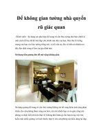 Để không gian tường nhà quyến rũ giác quan pdf