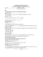 KIỂM TRA HỌC KÌ I - NĂM HỌC 2010 - 2011 Môn Toán - Lớp 10 TRƯỜNG THPT ĐẶNG TRẦN CÔN ppt