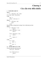 GIÁO TRÌNH MICOSOFT VISUAL BASIC - Chương 4 Các cấu trúc điều khiển pot