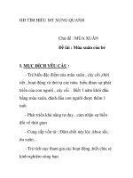 Giáo án mầm non chương trình đổi mới: Chủ đề : MÙA XUÂN Đề tài : Mùa xuân của bé pdf