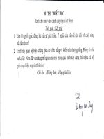 Đề thi khóa 31 trường ĐHSP năm 1 khoa vật lý - Triết học pdf