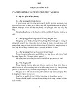 BÀI GIẢNG CHỌN GIỐNG CÂY TRỒNG CHUYÊN KHOA 1 - BÀI 2 docx