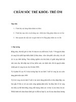 CHĂM SÓC TRẺ KHỎE- TRẺ ỐM pps