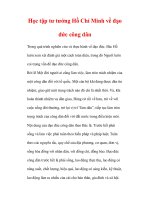 Học tập tư tưởng Hồ Chí Minh về đạo đức công dân pps