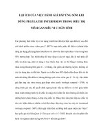 LỢI ÍCH CỦA VIỆC ÐÁNH GIÁ ÐÁP ỨNG SỚM KHI DÙNG PEGYLATED INTERFERON TRONG ÐIỀU TRỊ VIÊM GAN SIÊU VI C MÃN TÍNH potx