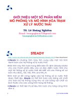 Mô hình hóa môi trường - Phần mềm mô phỏng và mô hình hóa trạm xử lý nước thải ppsx