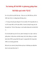 Xu hướng đề thi ĐH và phương pháp làm bài hiệu quả môn Vật lý ppt