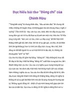 Đọc hiểu bài thơ 