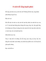 8 cách để sống hạnh phúc potx