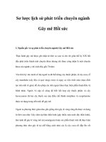 Sơ lược lịch sử phát triển chuyên ngành Gây mê Hồi sức pptx