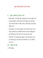 Giáo án mầm non chương trình đổi mới: KỂ CHUYỆN CÂY TÁO pot