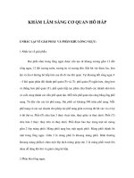 KHÁM LÂM SÀNG CƠ QUAN HÔ HẤP pptx