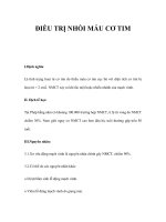 ĐIỀU TRỊ NHỒI MÁU CƠ TIM doc