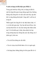 9 cách sử dụng từ điển hiệu quả (Phần 1) docx