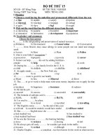 TÀI LIỆU LUYỆN THI TỐT NGHIỆP BỘ ĐỀ THỨ 15 doc