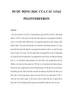DƯỢC ĐỘNG HỌC CỦA CÁC LOẠI PEGINTERFERON ppt