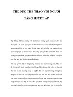 THỂ DỤC THỂ THAO VỚI NGƯỜI TĂNG HUYẾT ÁP pptx