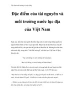 Việt Nam môi trường và cuộc sống - Phần 2 doc