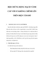 HỘI CHỨNG ĐỘNG MẠCH VÀNH CẤP VỚI ST KHÔNG CHÊNH LÊN TRÊN ĐIỆN TÂM ĐỒ ppsx