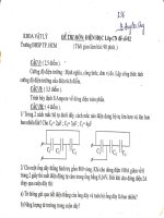 Khoa vật lý K33 năm 2 - Đề thi điện tử pps