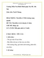 Giáo án mầm non chương trình đổi mới: Tìm hiểu về Môi trường xung quanh ĐỀ TÀI: Tìm hiểu và trò chuyện về chim CHỦ ĐỀ: Động vật LỨA TUỔI: Mẫu giáo nhỡ (4- 5 tuổi) pdf