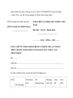 MẪU GIẤY CHỨNG NHẬN KIỂM DỊCH VÀ KIỂM TRA AN TOÀN THỰC PHẨM HÀNG HÓA CÓ NGUỒN GỐC THỰC VẬT NHẬP KHẨU ppsx