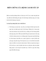 BIẾN CHỨNG CỦA BỆNH CAO HUYẾT ÁP doc