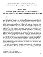 Xây dựng tập bản đồ những đặc trưng cơ bản về điều kiện tự nhiên và môi trường vùng biển Việt Nam và kế cận