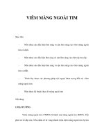 VIÊM MÀNG NGOÀI TIM potx