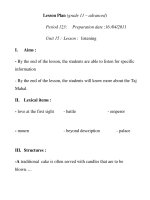 Lesson Plan (grade 11 – advanced) Period 123 pdf