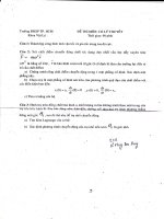 Cơ lý thuyết - Đề thi K33 năm 2 - Đề số 3 doc