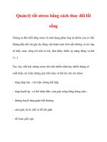 Quản lý tốt stress bằng cách thay đổi lối sống ppsx