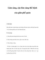 Lâm sàng, cận lâm sàng thể bệnh của giãn phế quản doc