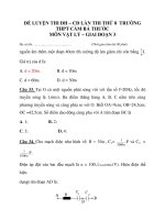 ĐỀ LUYỆN THI ĐH – CĐ LẦN THI THỨ 8 TRƯỜNG THPT CẦM BÁ THƯỚC MÔN VẬT LÝ _2 docx