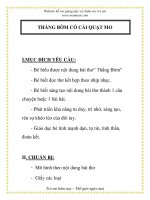 Giáo án mầm non chương trình đổi mới: THẰNG BỜM CÓ CÁI QUẠT MO ppsx