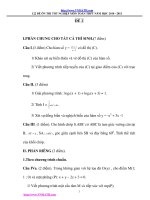 122 đề thi tốt nghiệp môn toán pdf