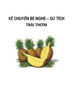 KỂ CHUYỂN BÉ NGHE – SỬ TÍCH TRÁI THƠM ppt