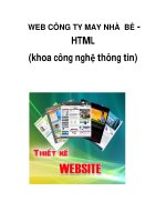 WEB CÔNG TY MAY NHÀ BÈ-HTML (khoa công nghệ thông tin) pdf