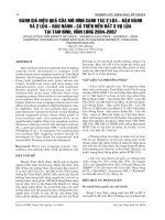 BÁO CÁO NGHIÊN CỨU KHOA HỌC KỸ THUẬT: ĐÁNH GIÁ HIỆU QUẢ CỦA MÔ HÌNH CANH TÁC 2 LÚA - ĐẬU NÀNH VÀ 2 LÚA - ĐẬU NÀNH - CÁ TRÊN NỀN ĐẤT 3 VỤ LÚA TẠI TAM BÌNH, VĨNH LONG 2004-2007 potx