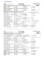 Test on English - Đề số : 001 ppsx