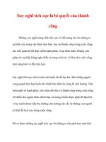 Suy nghĩ tích cực là bí quyết của thành công ppsx