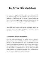 Giáo trình Nghiên cứu thị trường Công nghệ thông tin - Bài 3 ppt