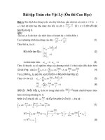 Bài tập Toán cho Vật Lý (Ôn thi Cao Học) doc