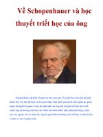 Về Schopenhauer và học thuyết triết học của ông pdf